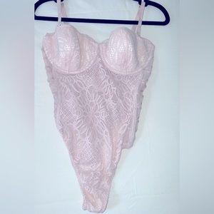 Victory’s secret blush pink corset .